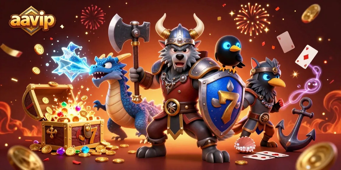 Aavip casino players enjoy thrilling moments with vibrant slot reels and golden treasures.