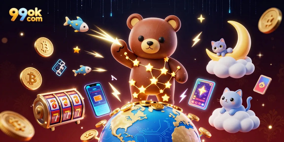 Experience thrilling gameplay at 99ok com with vibrant, colorful casino elements and energetic atmosphere.