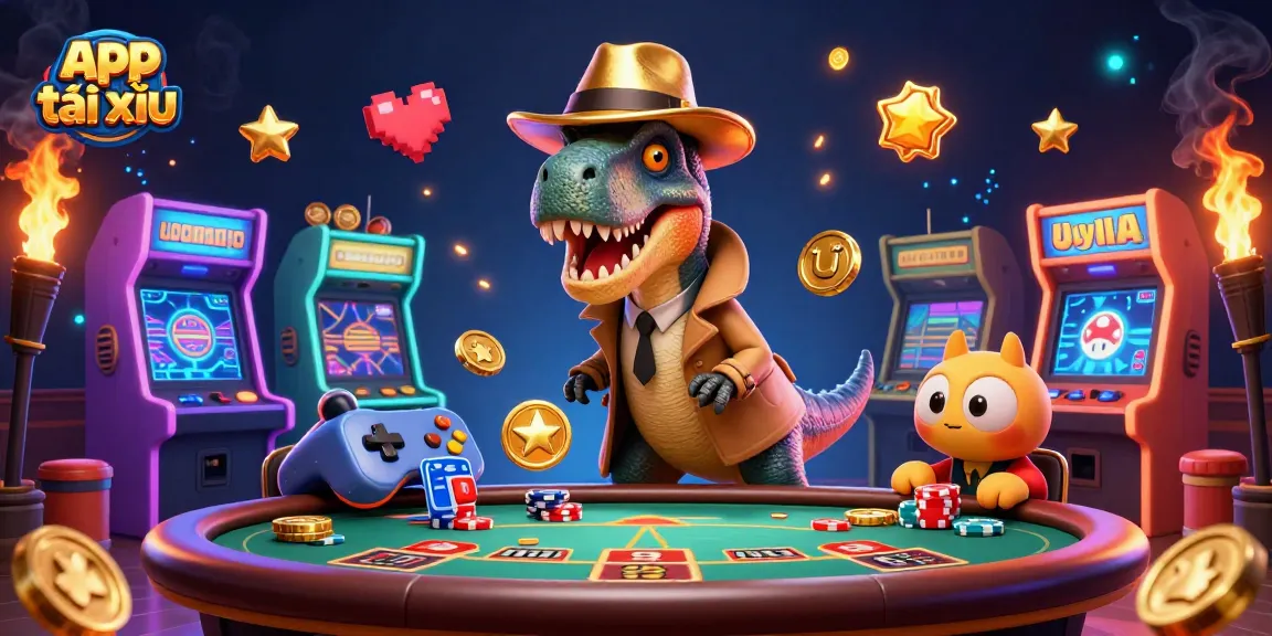 Engage in winning strategies with the app tài xỉu amid 3D casino elements in action.