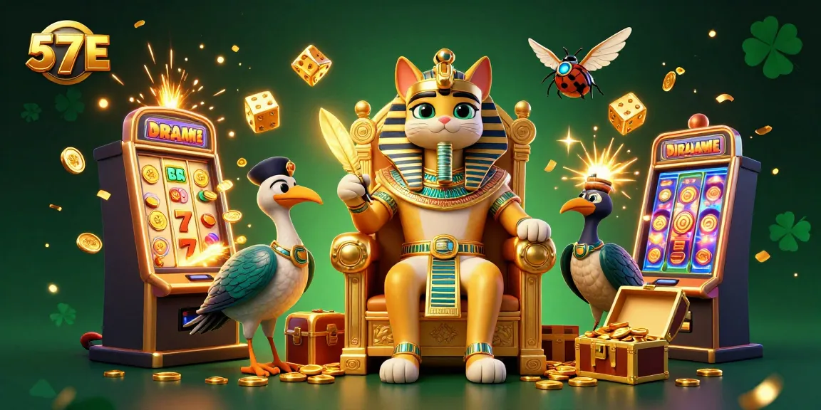 Experience thrilling wins at 57 E with vibrant slot jackpots, iconic symbols, and mesmerizing casino scenes.