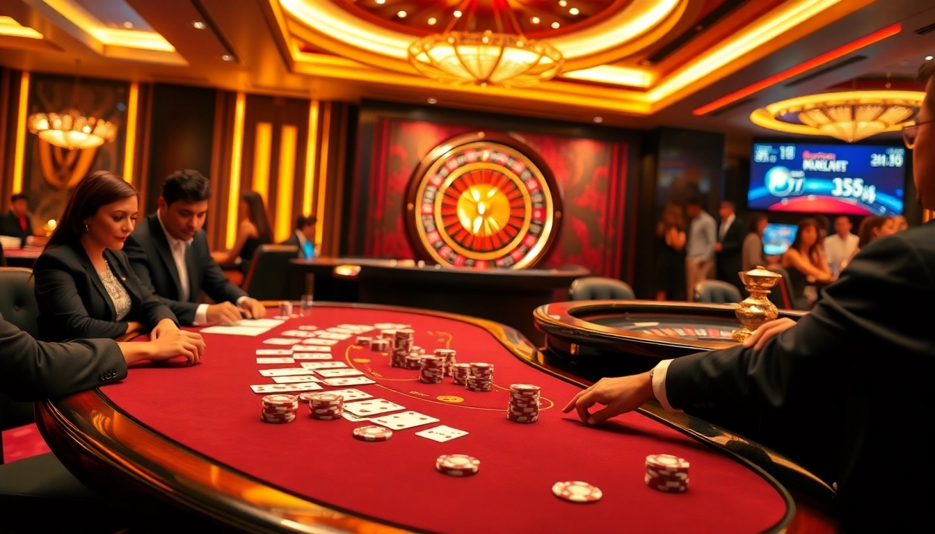 Experience the excitement of high-stakes gaming at https://rikbet1.cn.com/ with poker chips and a roulette wheel.