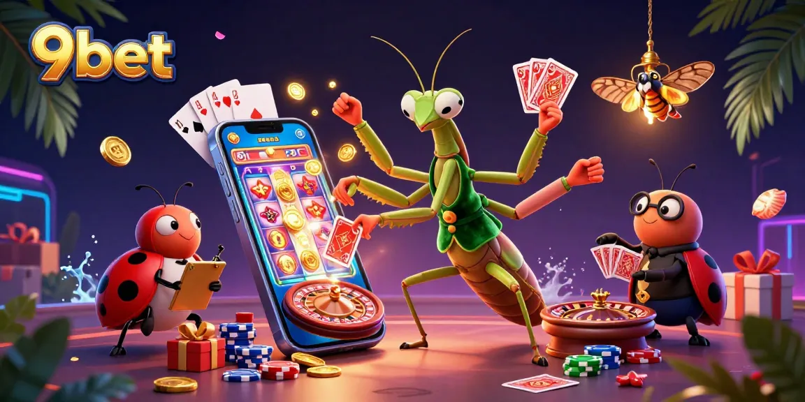 Engage with 9bet through thrilling card games and lively casino scenes.