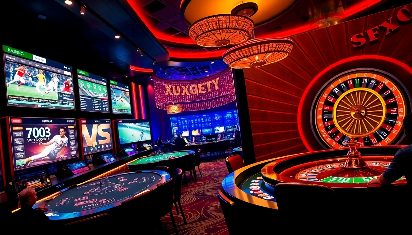Experience the thrilling atmosphere of XXGG with players engaging at the casino tables.