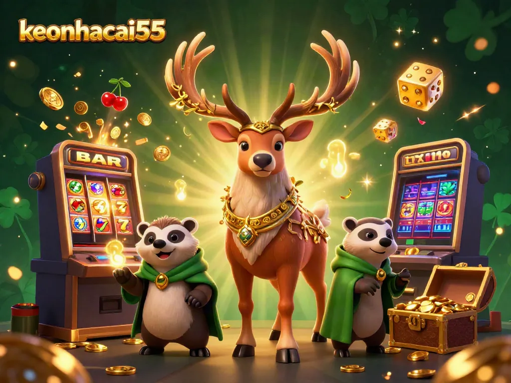 Experience the thrill of winning strategies with keonhacai55 featuring vibrant casino elements.