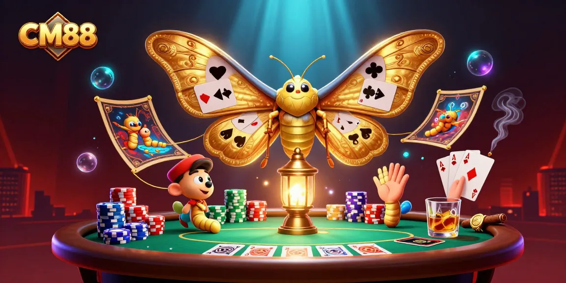 Experience thrilling gameplay at CM88 with vibrant casino elements showcased in a detailed illustration.