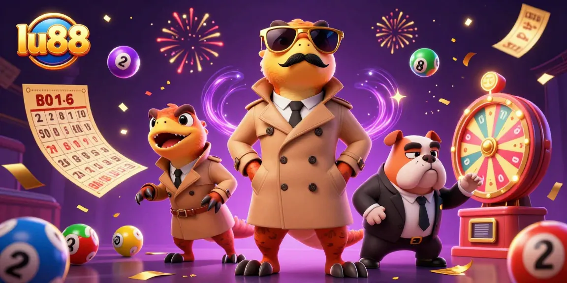 Engaging lu88 illustration depicting raptors in a trench coat entering a VIP casino lounge.