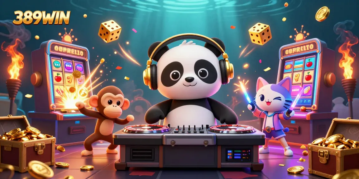 Experience the thrill of winning at 389WIN with vibrant 3D casino characters and explosive jackpots.