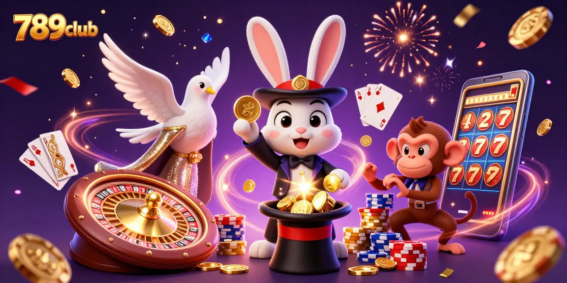 Experience the thrilling games at 789club with a magical scene of fun and winning.