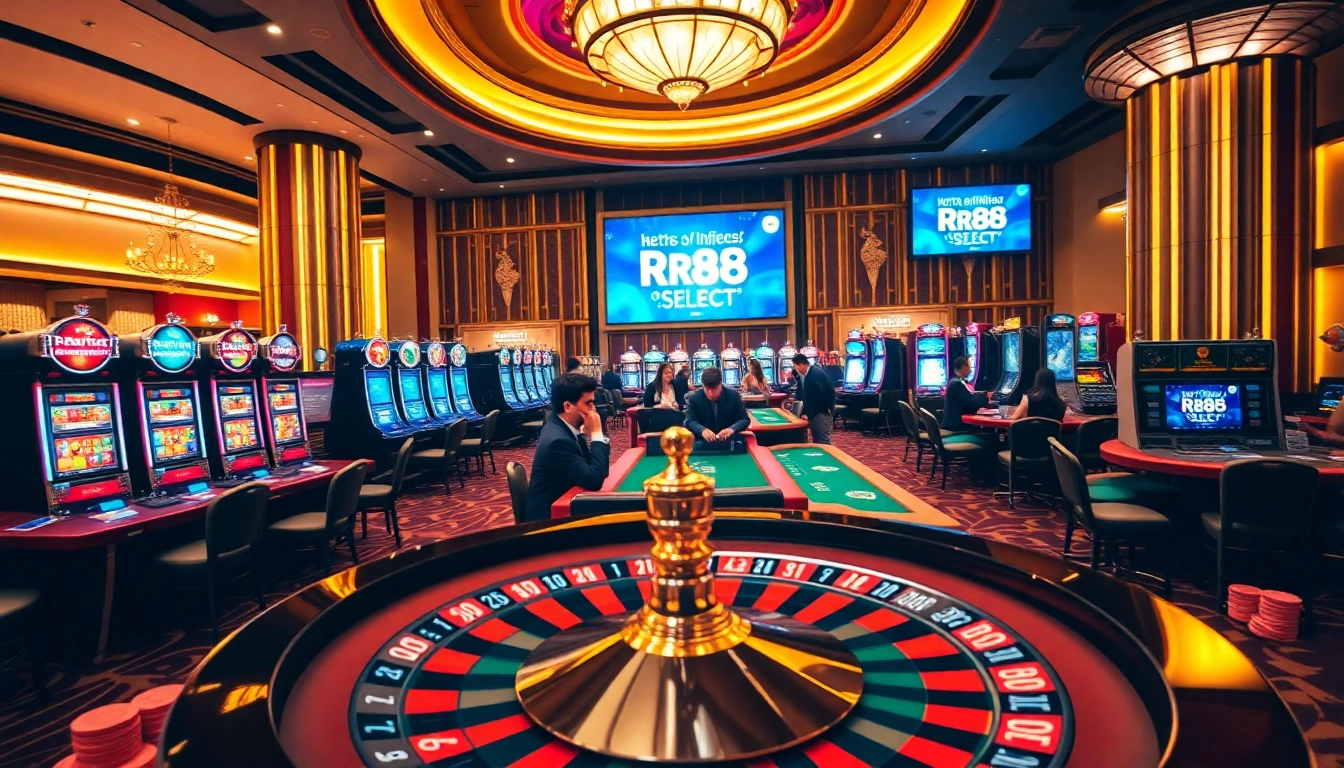Experience the thrilling atmosphere of gambling at https://rr88.select/ with engaging casino visuals full of excitement.