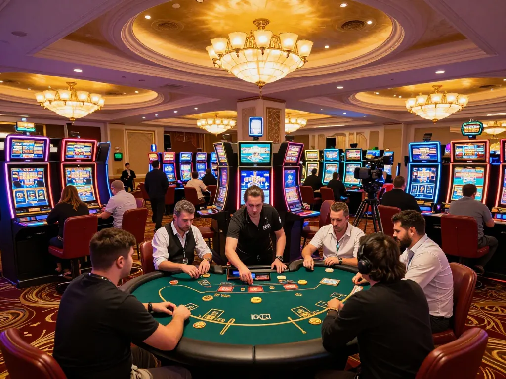 Players enjoying their time at lc88 com with vibrant gaming options and an exciting atmosphere