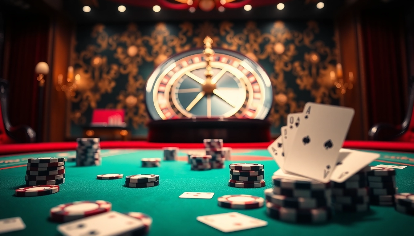 Engaging casino scene illustrating the excitement of 258bet com login with vibrant colors and luxury detail.