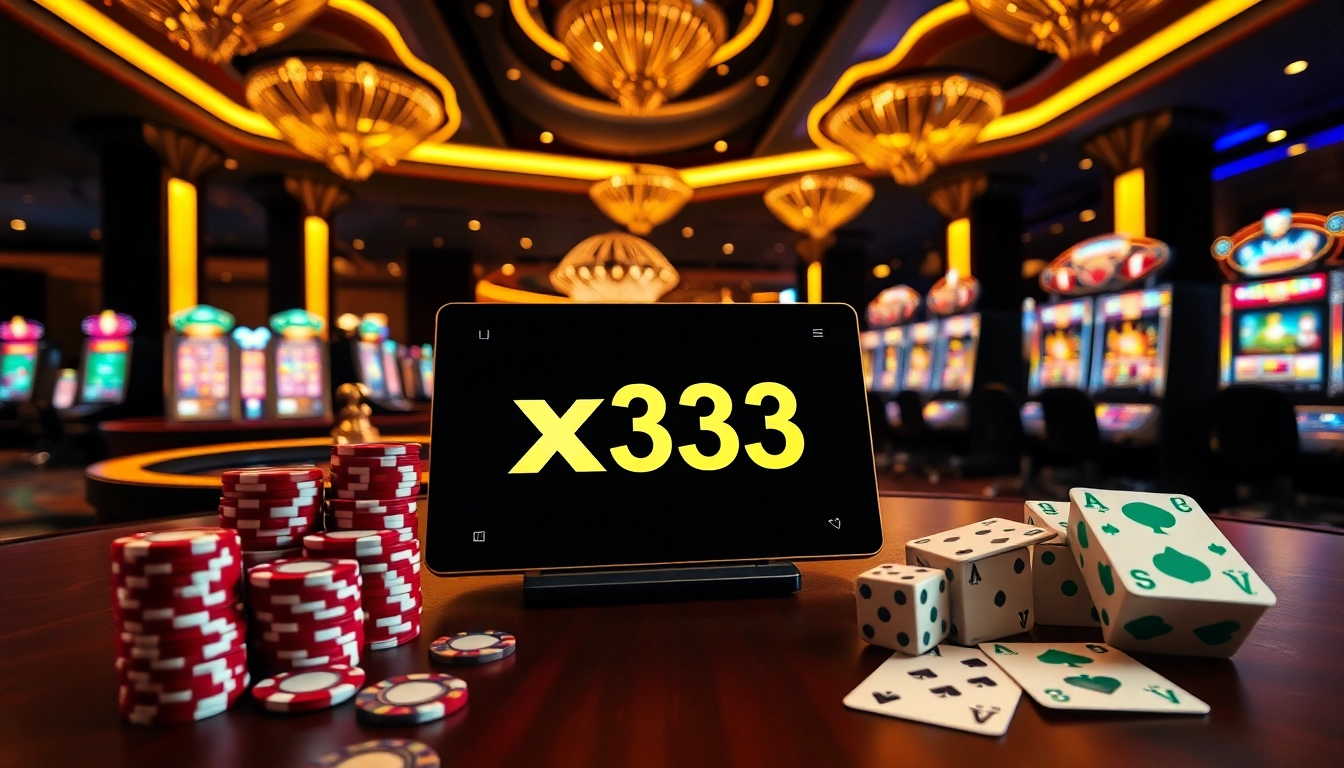 Player engaging with x333 betting platform amid dynamic roulette and poker chip action in luxury casino setting