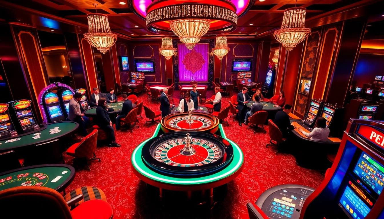 Join the excitement at F88BET's casino tables with vibrant lights and thrilling games.