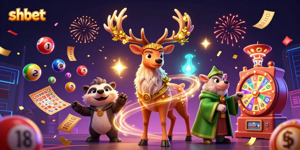 Engage in thrilling shbet adventures with vibrant casino elements and enchanting forest spirits.