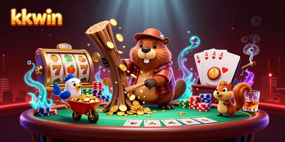 Engage in thrilling gameplay at kkwin with vibrant 3D illustration of gaming characters and elements.