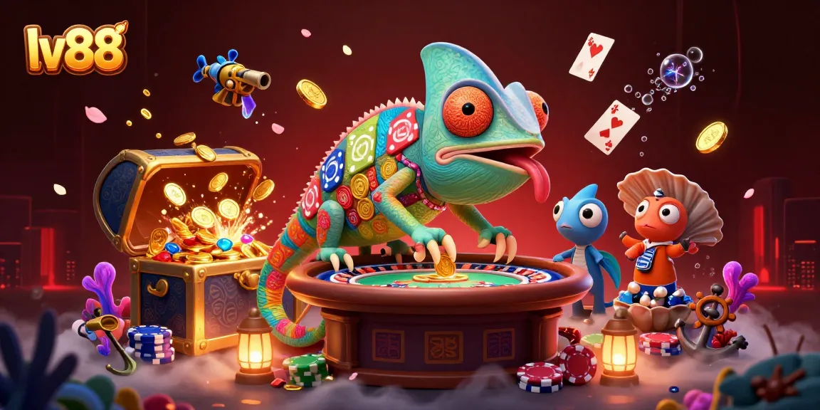 Engage in thrilling gameplay at lv88, where vibrant 3D cartoon characters lead the adventure through explosive treasures and casino excitement.