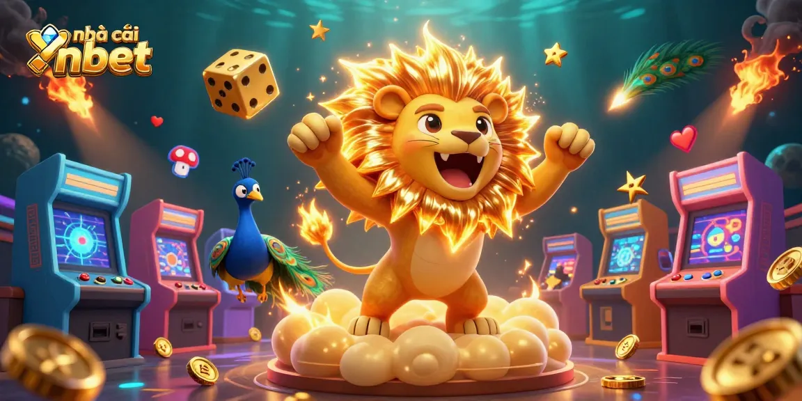 Engage with nhà cái nbet through a vibrant 3D casino scene featuring dynamic game elements.